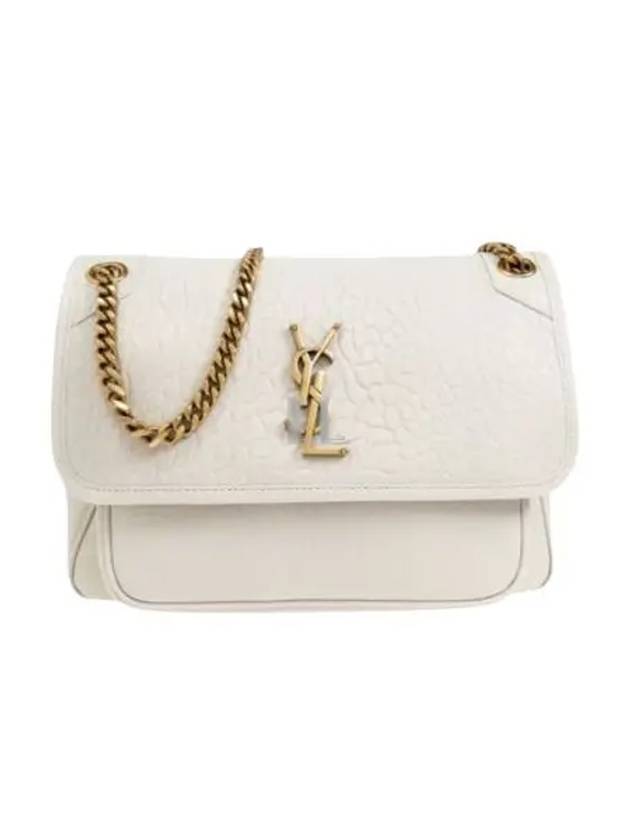 YSL Saint Laurent Saint Laurent Trending Nikki Shoulder Bag Blanc Medium Chain