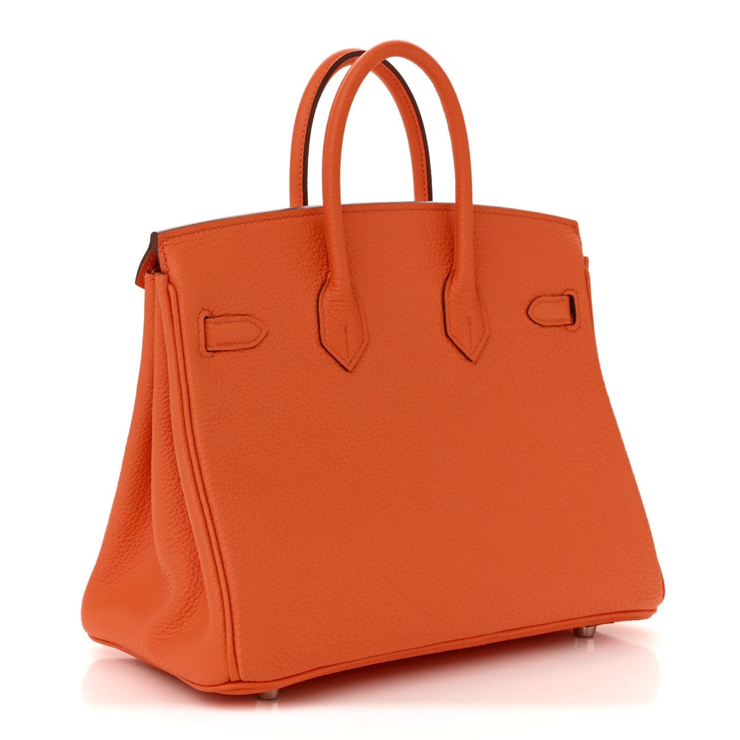 Hermes Togo Birkin Minium Handbag Orange Travel Bag