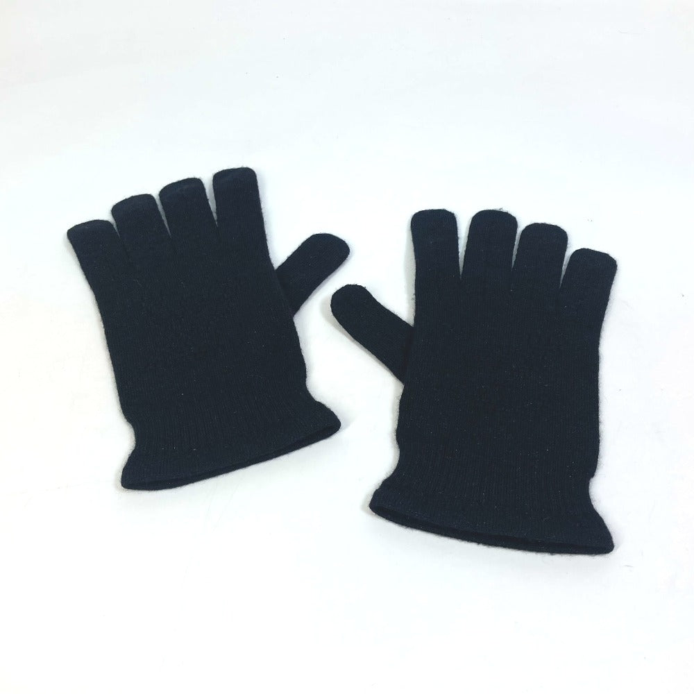 Louis Vuitton gloves Cashmere Silk Polyurethane Perforated Nylon Black Logo Handbag