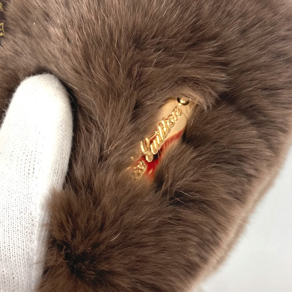 Louis Vuitton gloves M74273 Silk Rabbit fur Monogram Brown Handbag