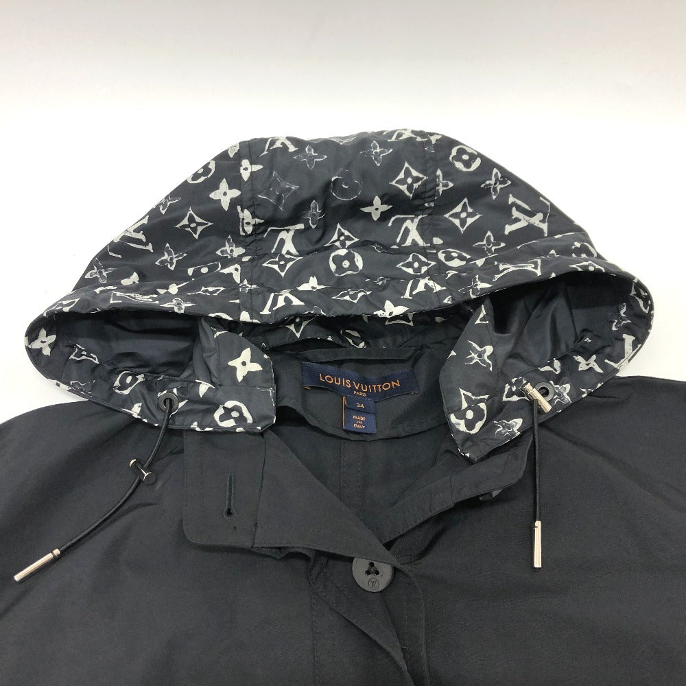 Louis Vuitton Hoodie 22W Short Hoodie 34 Nylon Black Apparel
