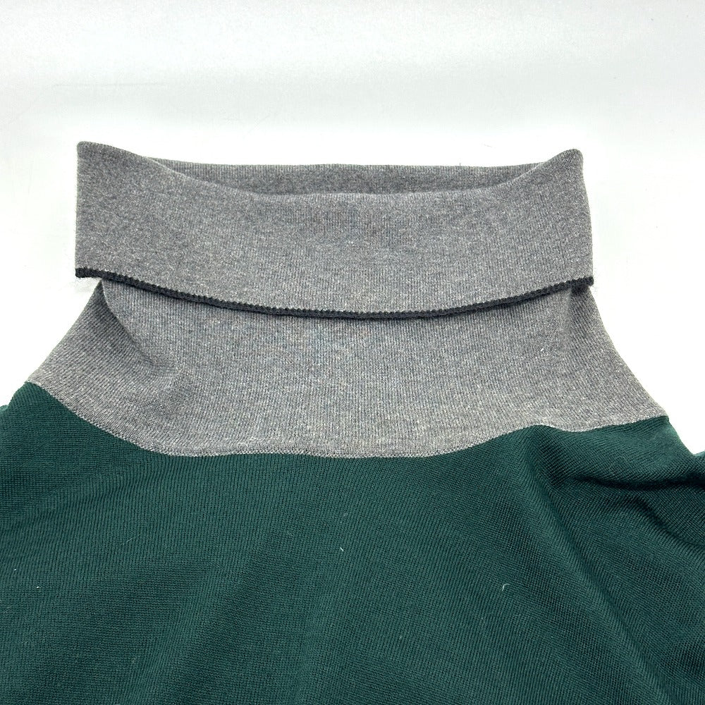 Louis Vuitton sweater High neck Bicolor S Wool Green Apparel