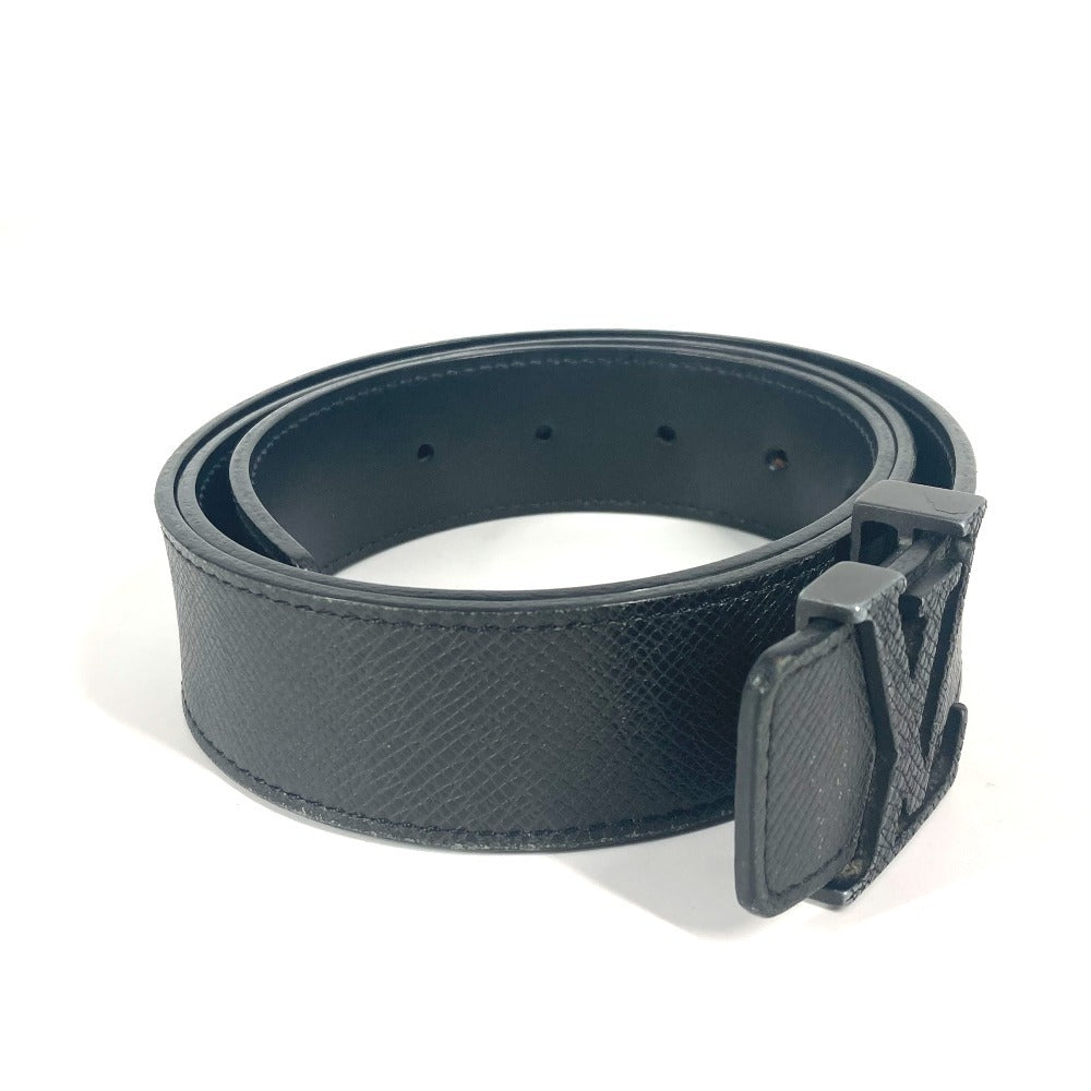 Louis Vuitton M6897V Taiga Santur Initial Leather Black Belt
