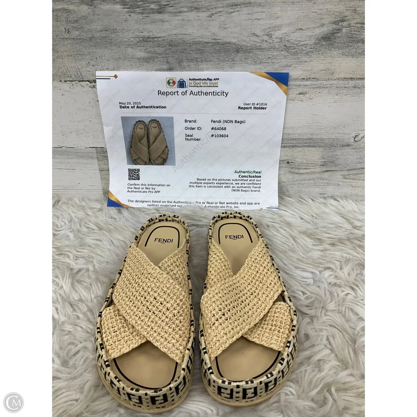 Fendi Shoe Sandals Luxury Designer By In Tan Shoes