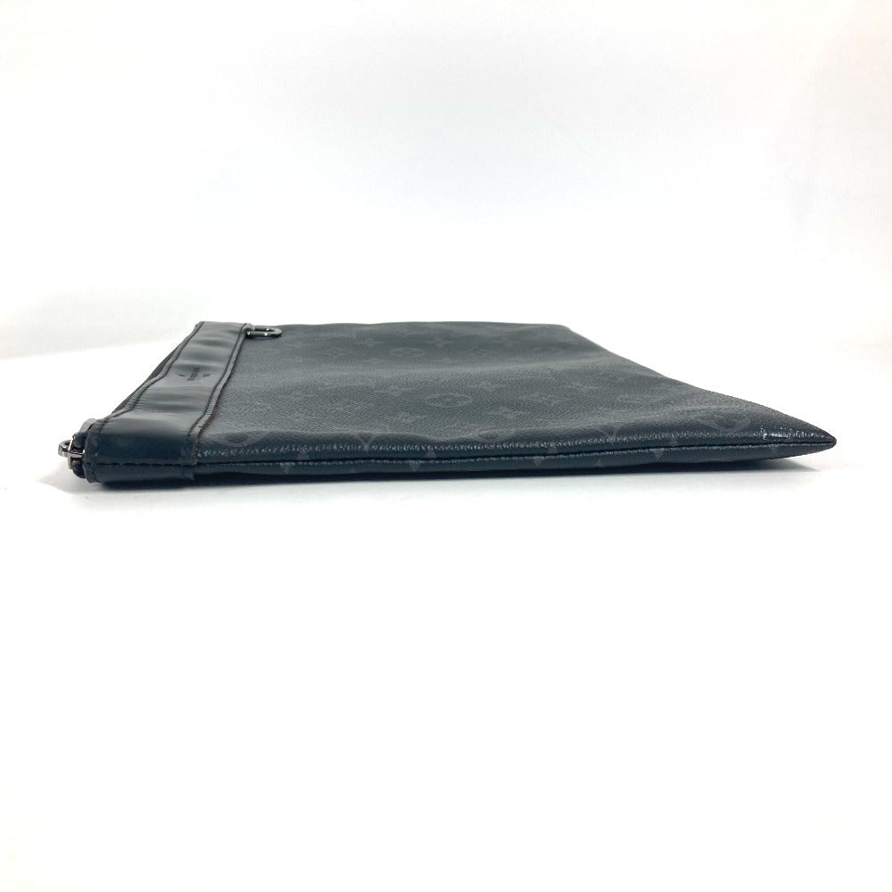 Louis Vuitton M62291 Eclipse Pochette Discovery Monogram Canvas Black Clutch Bag