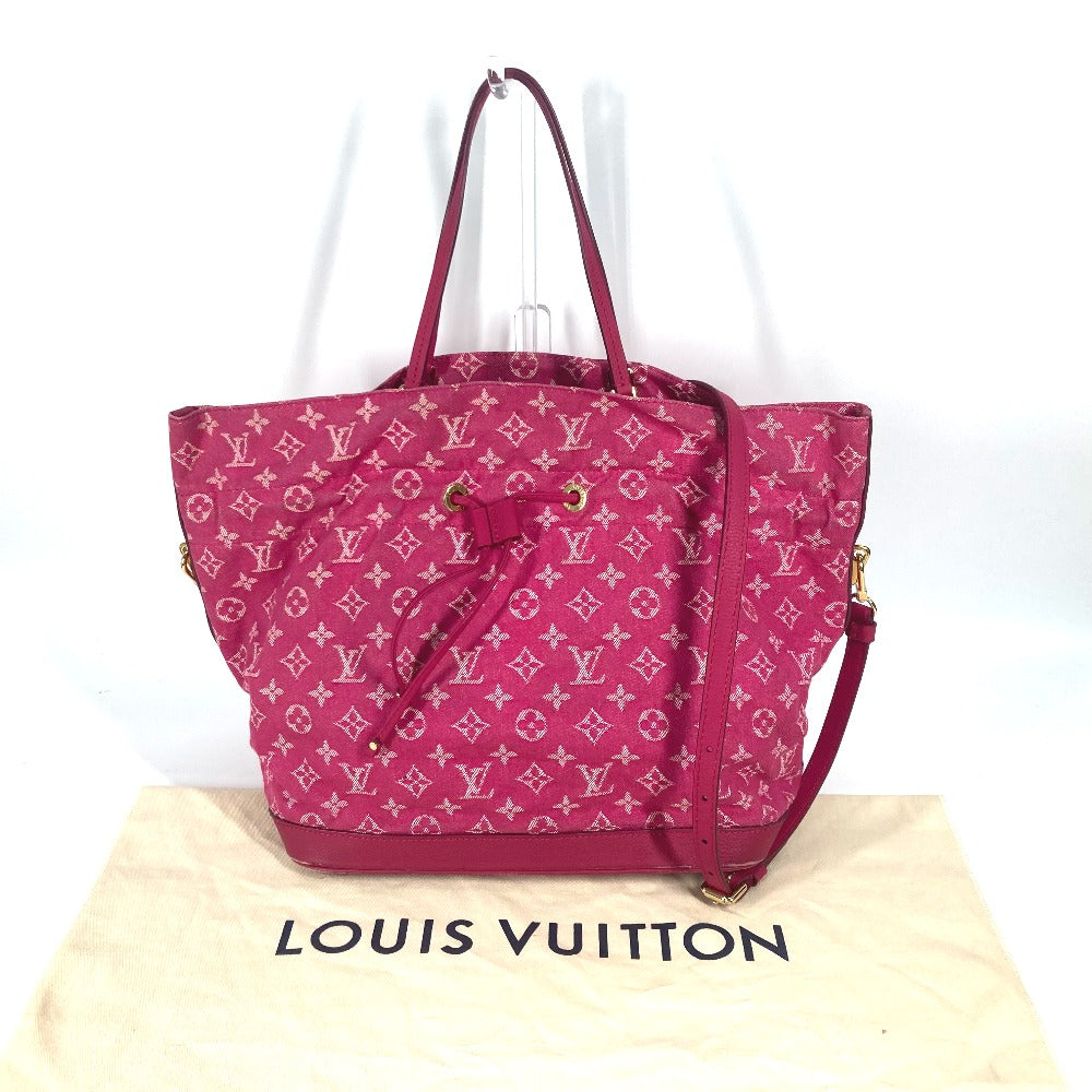 Louis Vuitton M40870 Noeful MM Monogram Denim Pink Shoulder Bag