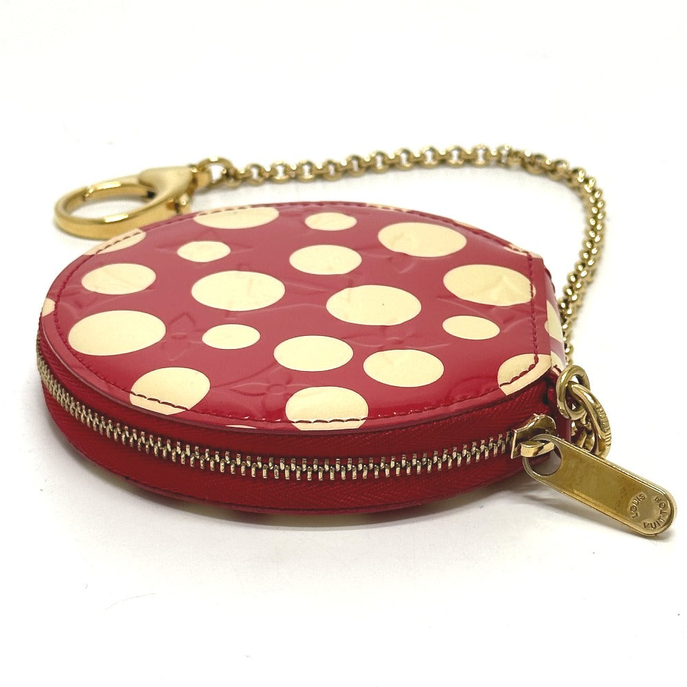 Louis Vuitton Coin M91570 Vernis Yayoi Kusama Monogram Leather Patent Red Handbag