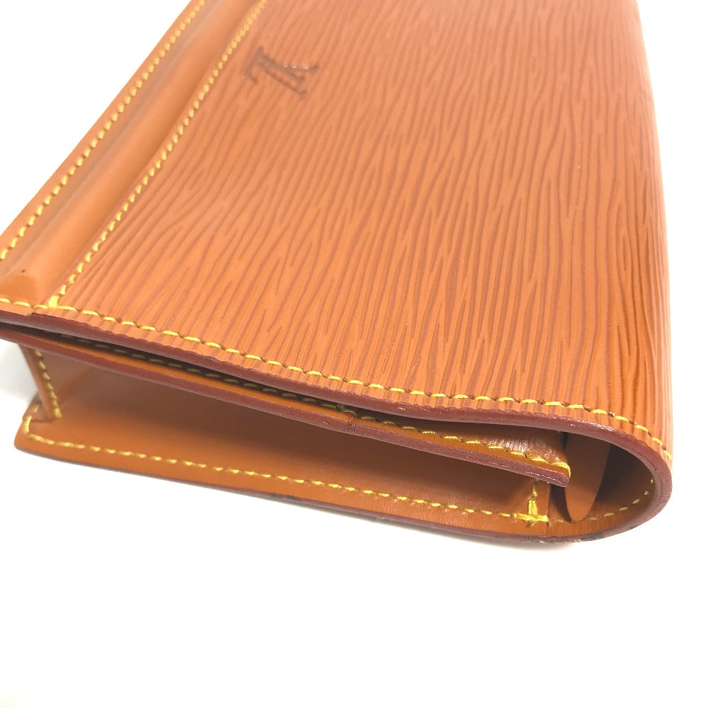 Louis Vuitton Pouch M52603 Epi Santure Leather Brown Handbag