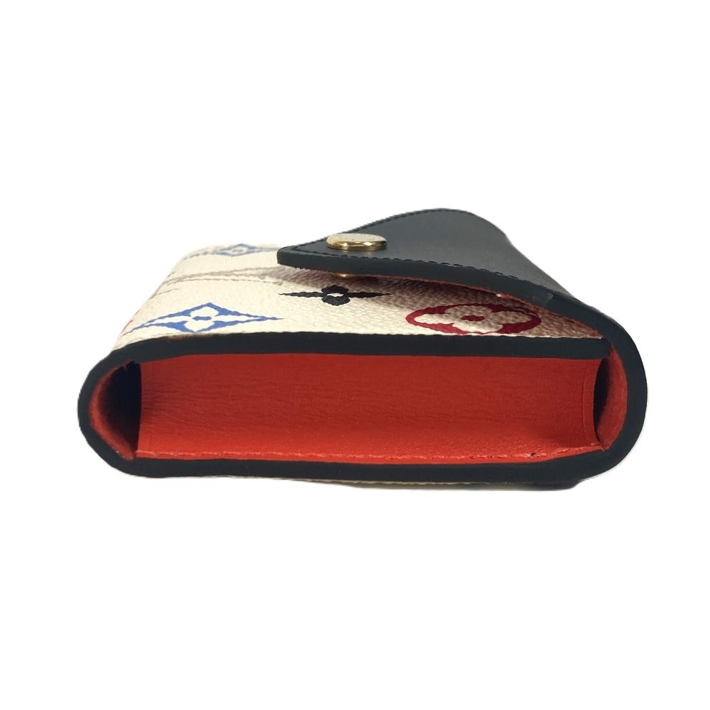 Louis Vuitton Game on Etui Carter Arsene Leather White Wallet Case