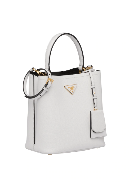 Prada Panier Bag White Medium Travel Bag