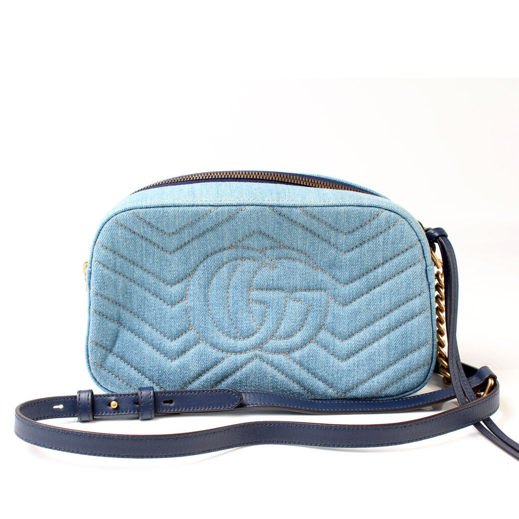 Gucci Marmont Camera Canvas Small Crossbody Bag 15