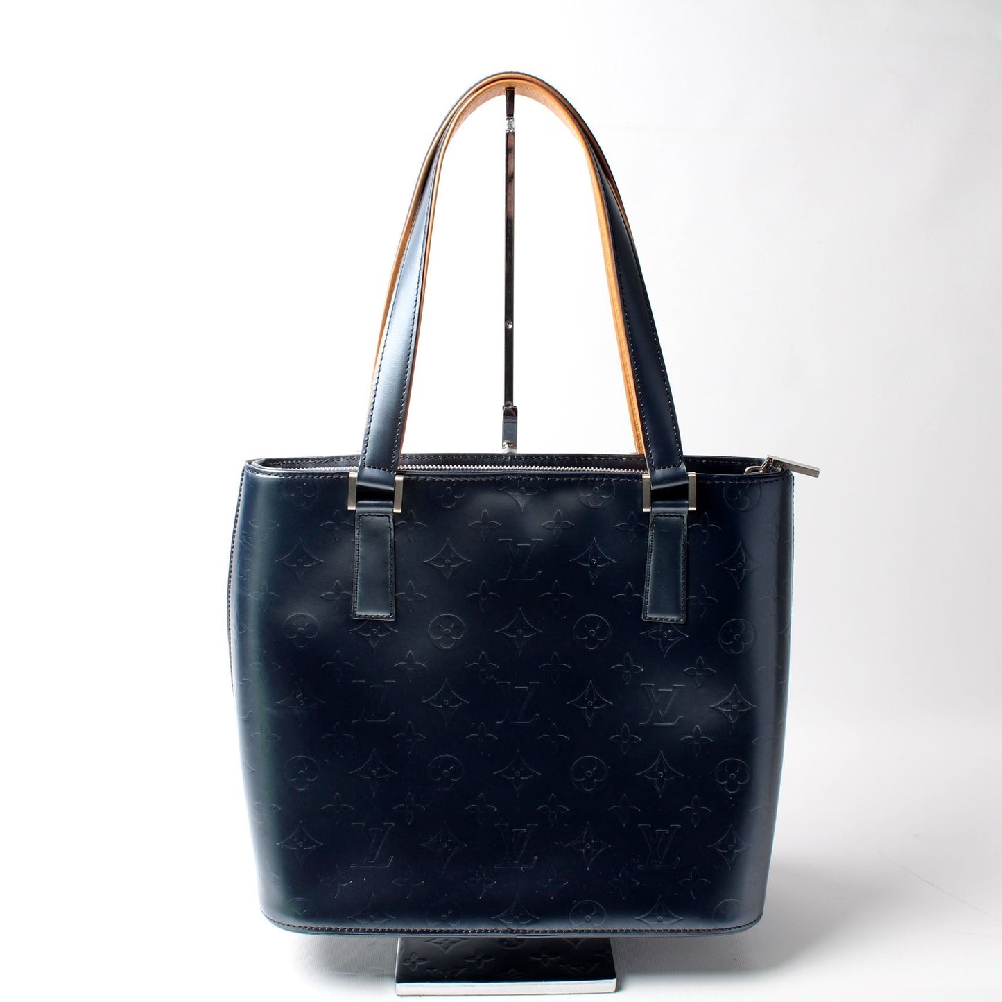 Louis Vuitton Stockton Mat Monogram Leather Handbag Mat Leather