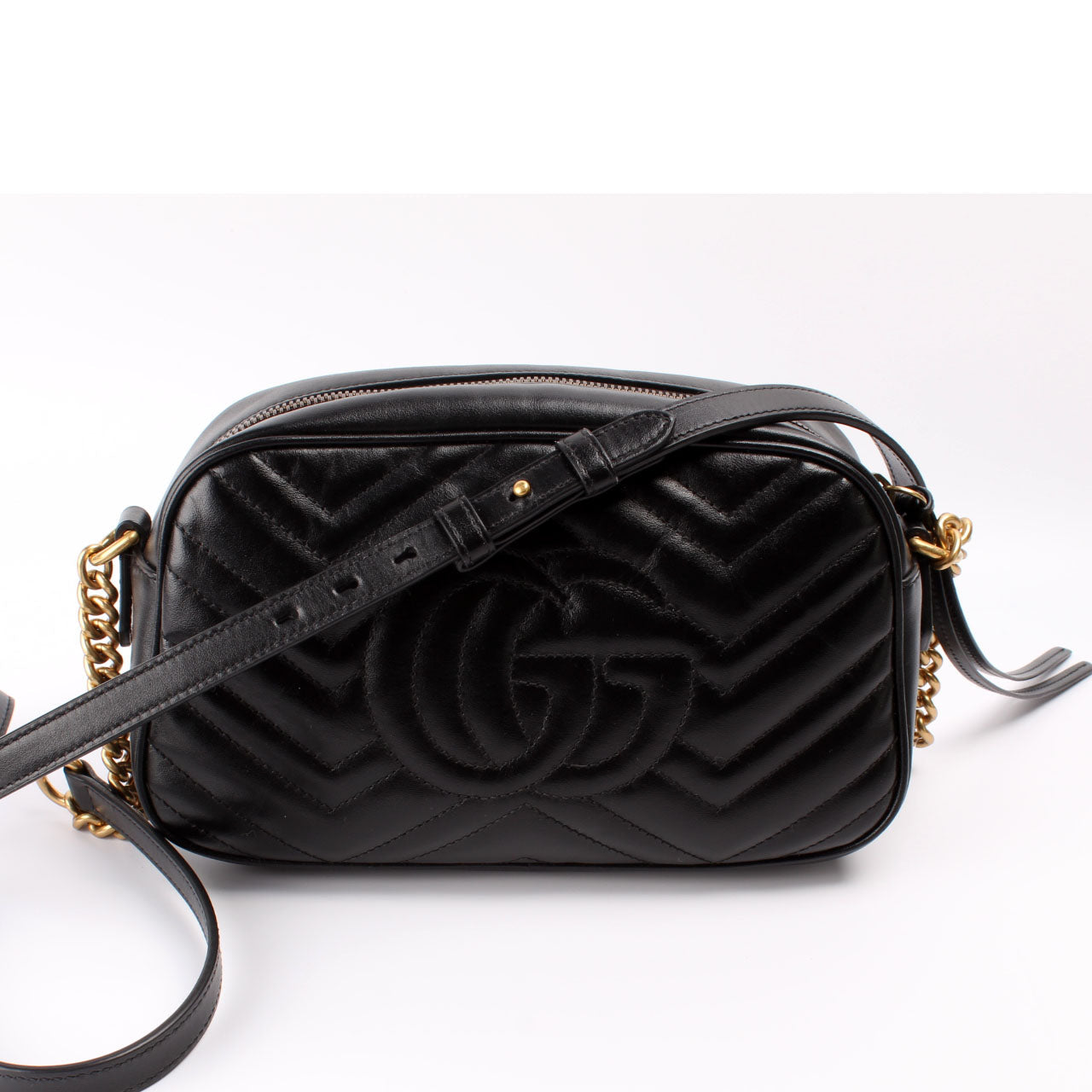 Gucci Marmont Camera Leather Small Crossbody Bag Bag 11