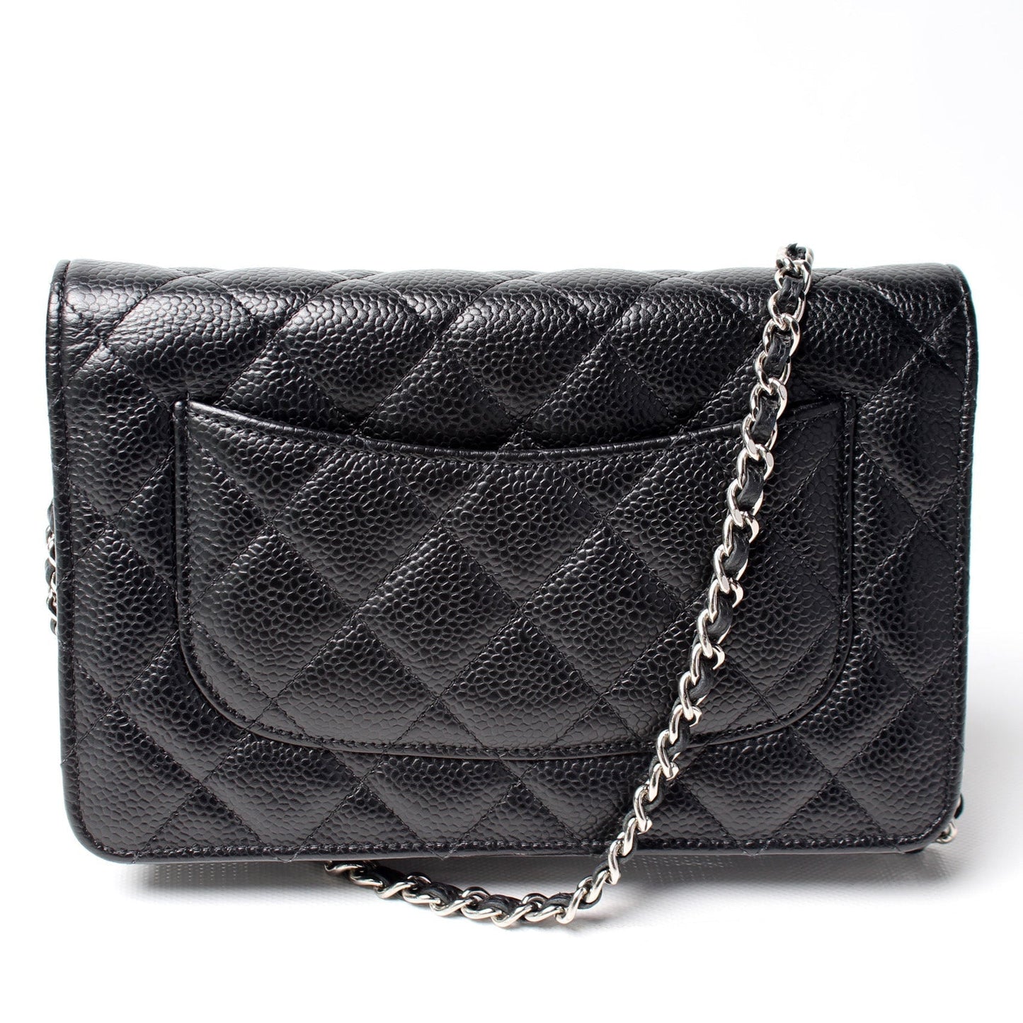 Chanel WOC Classic Quilted Caviar 27M Clutch Bag