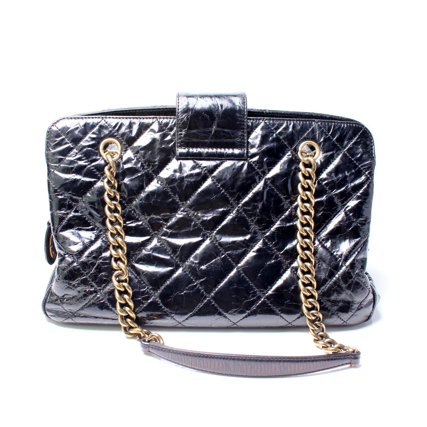 Chanel Mademoiselle Zip Shopping Glazed 15M Handbag