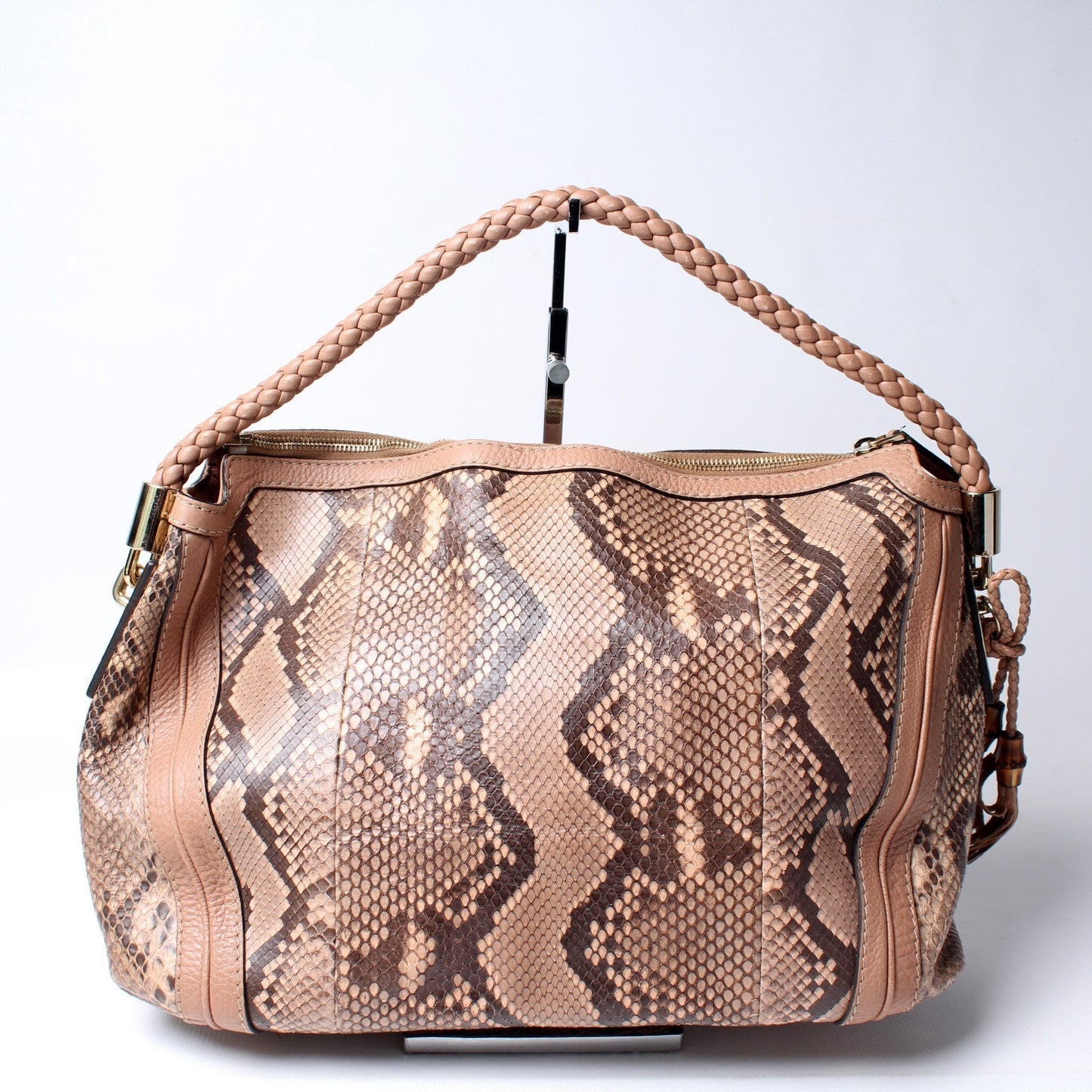 Gucci Bella Zip Top Snake Travel Bag