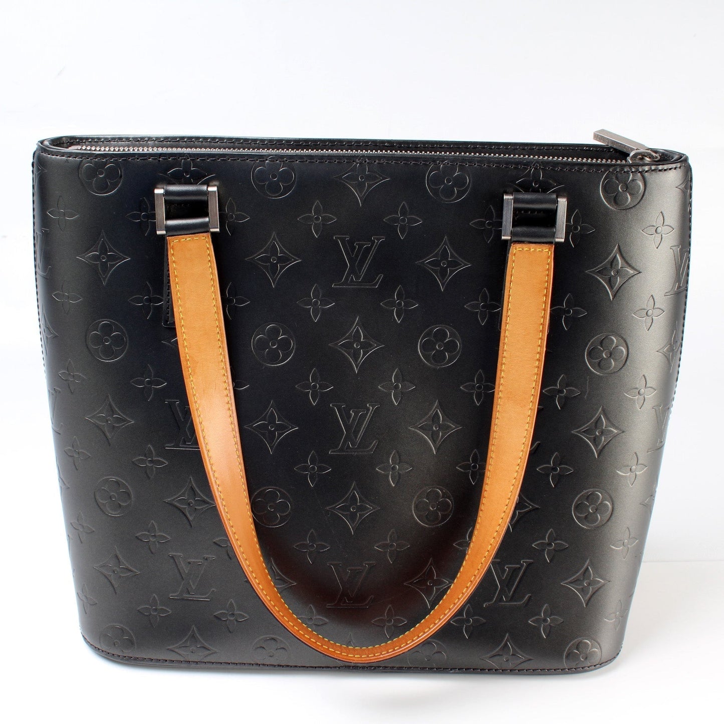 Louis Vuitton Stockton Mat Monogram Leather Handbag Leather 1