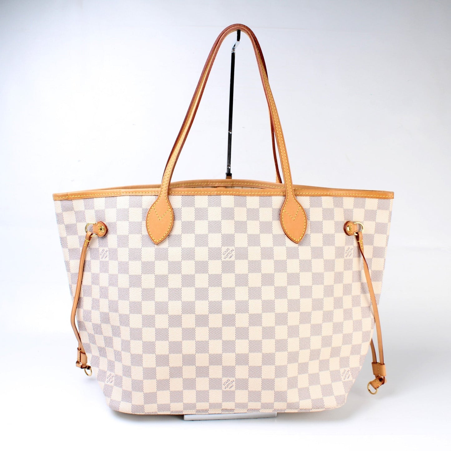 Louis Vuitton Neverfull MM Azur Damier Tote Bag Azur 74