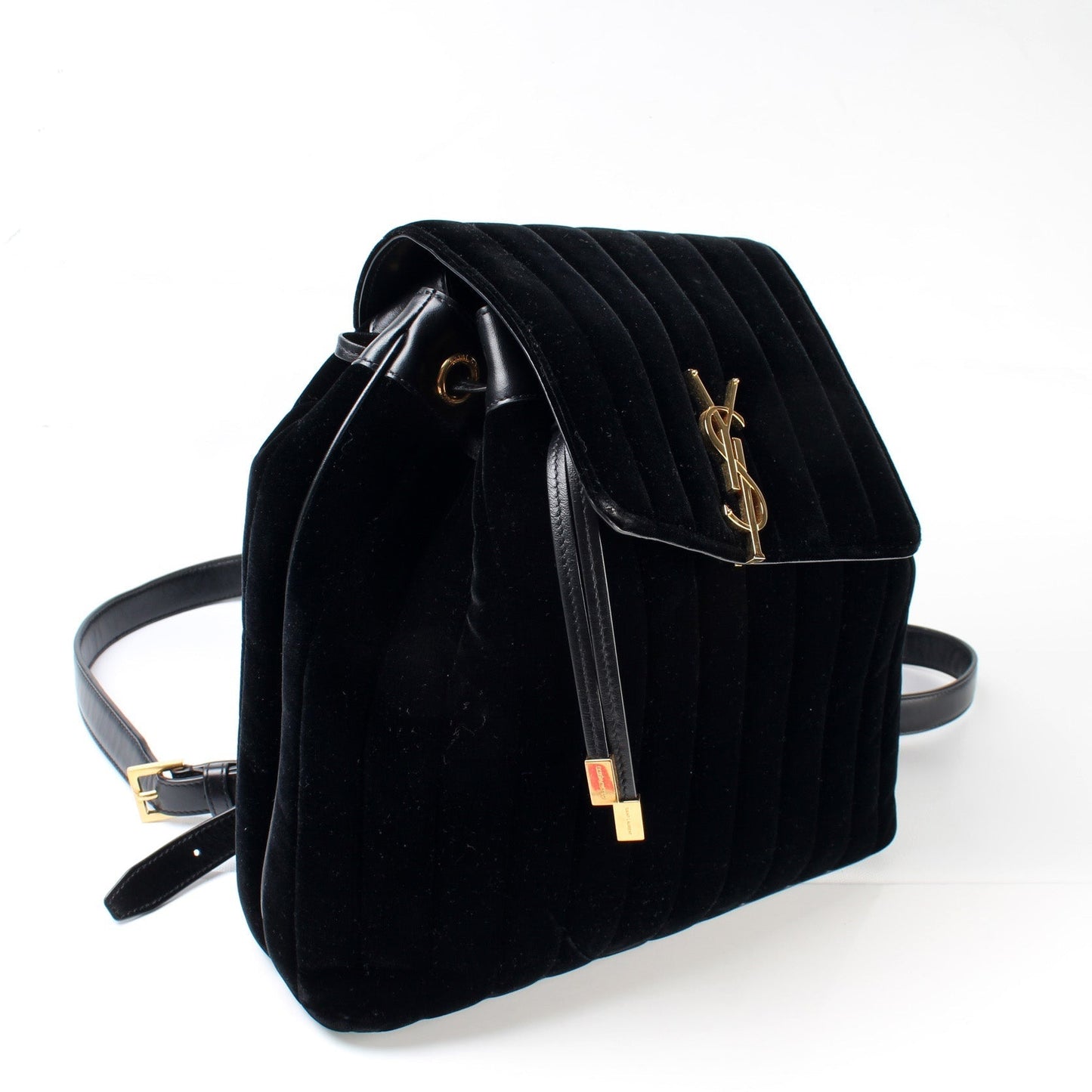 YSL Saint Laurent Vicky Velvet Backpack Bag