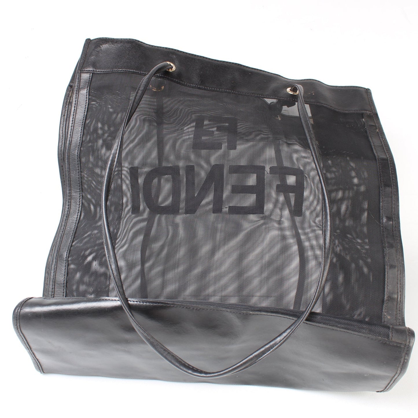 Fendi Mesh Ff Shopping Tote Bag Logo