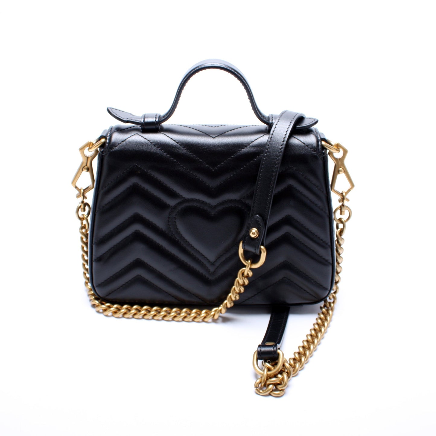 Gucci Marmont Mini Top Handle Travel Bag Handle 2