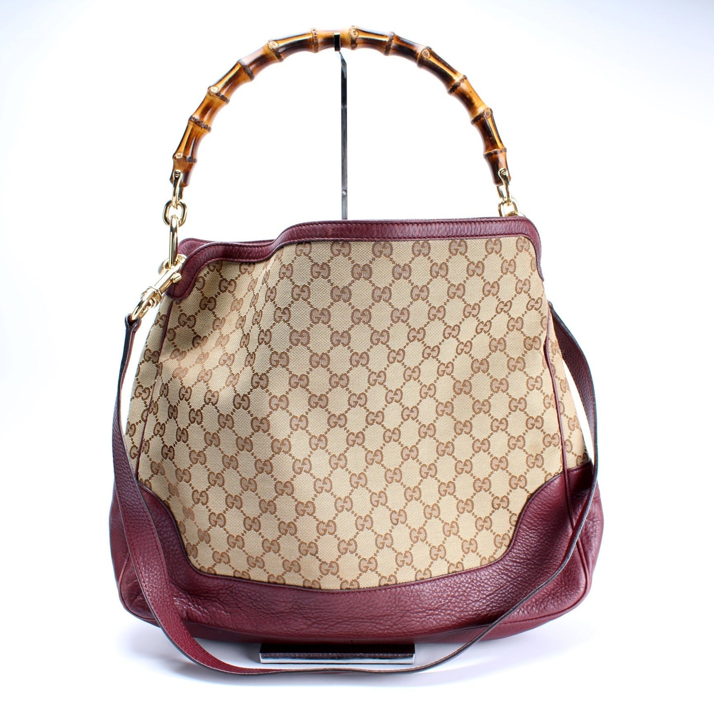 Gucci Diana Bamboo GG Canvas Travel Bag