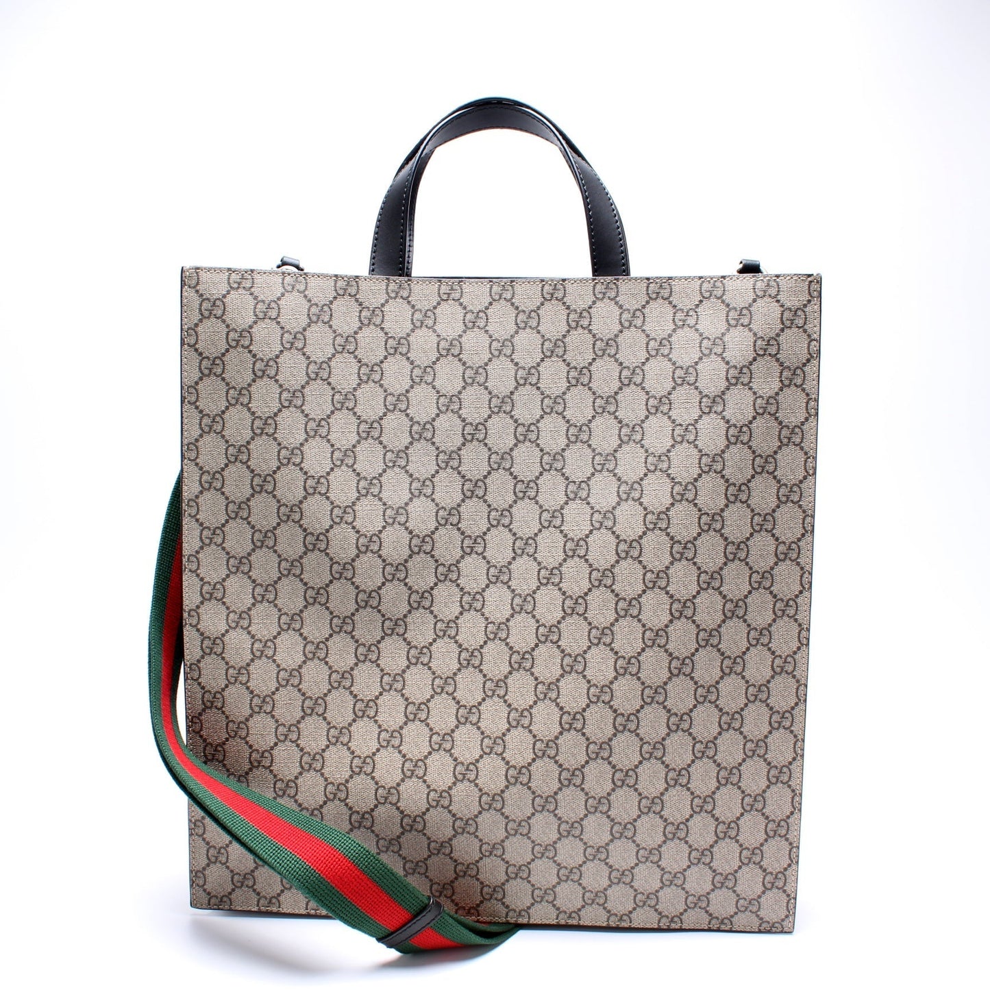 Gucci GG Supreme Web Vertical Tote Bag