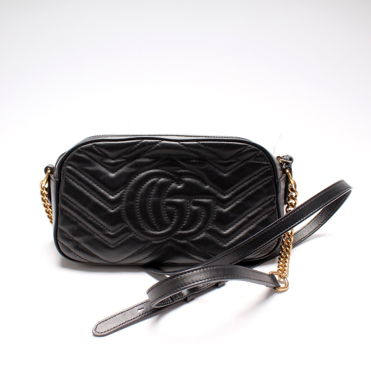 Gucci Marmont Camera Animal Studs Leather Small Travel Bag
