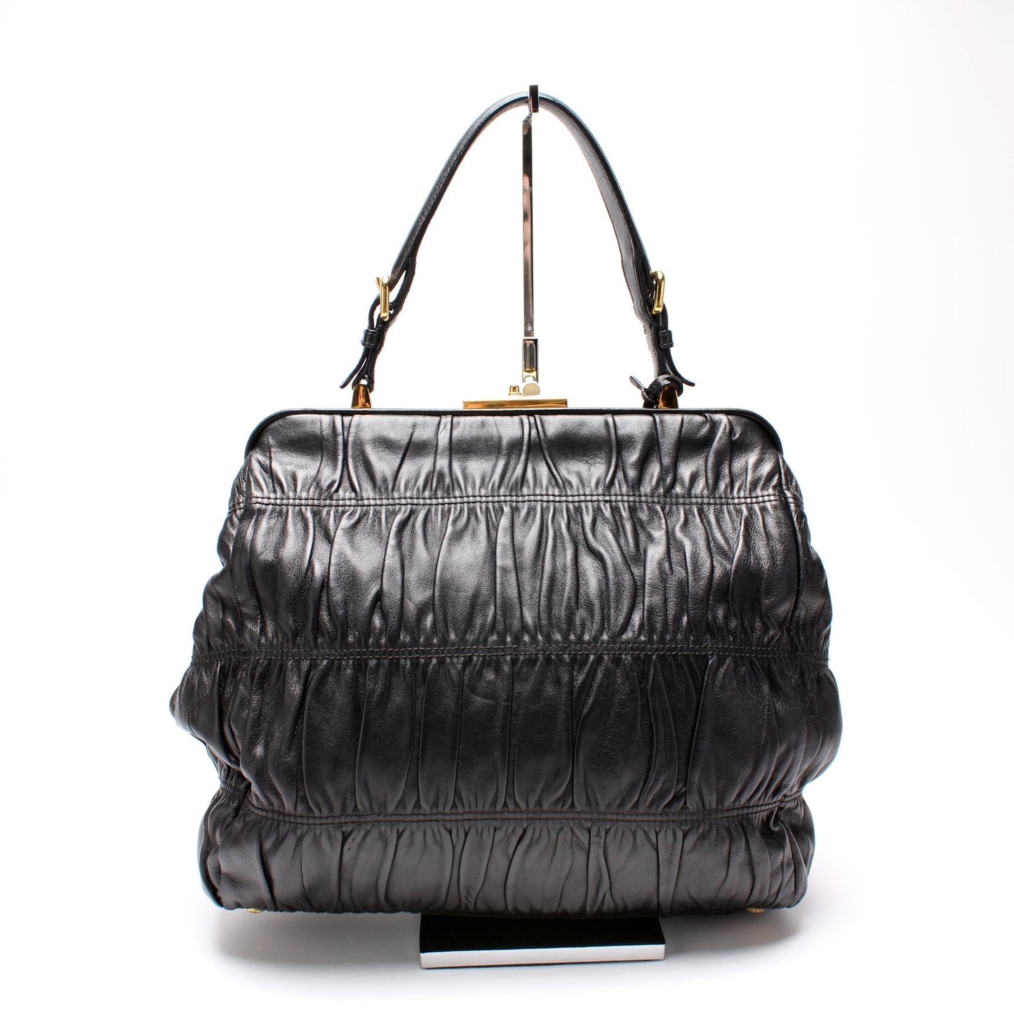 Prada Nappa Gaufre Frame Tote Bag