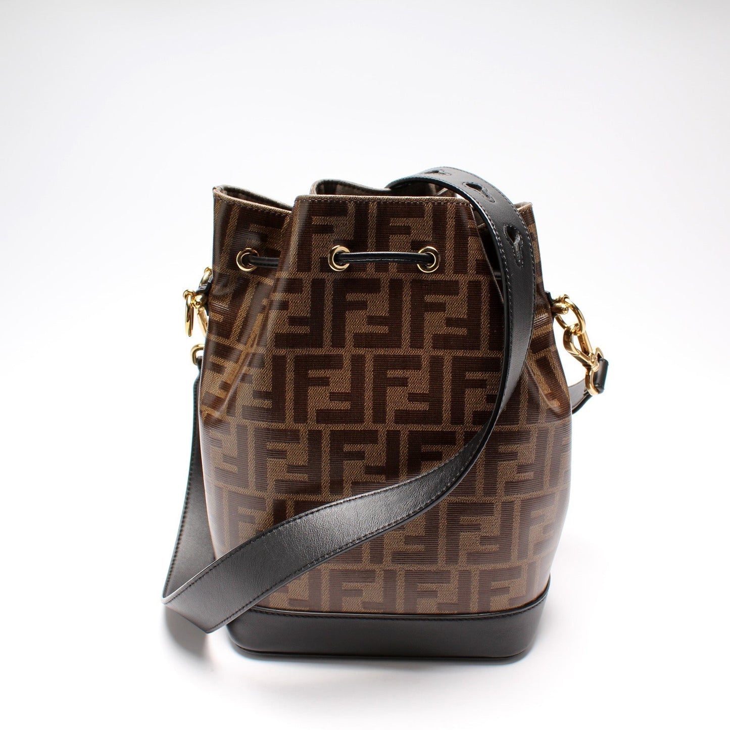 Fendi 8Bt298 Grande Mon Tresor Glazed Zucca Bag Bucket Bucket Bag Glazed Zucca 1