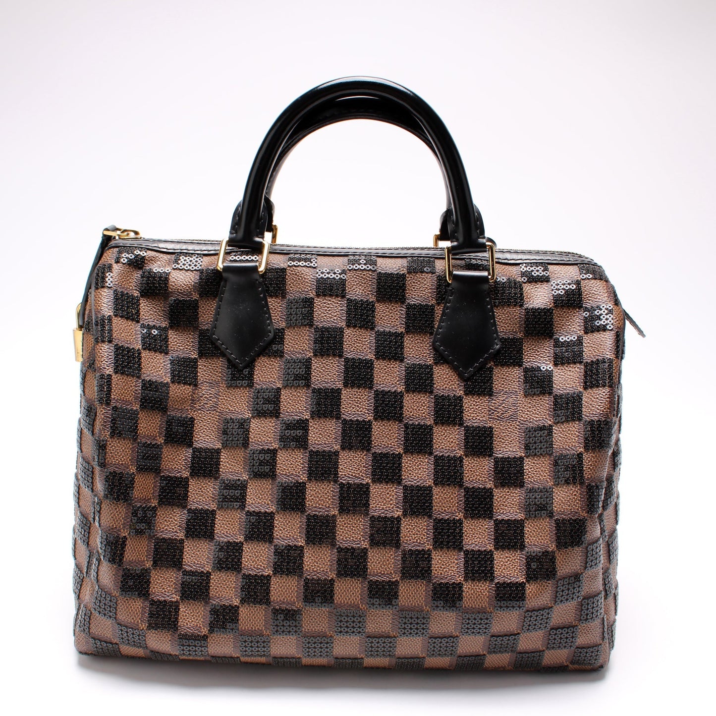 Louis Vuitton Speedy 30 Pailettes Damier Handbag