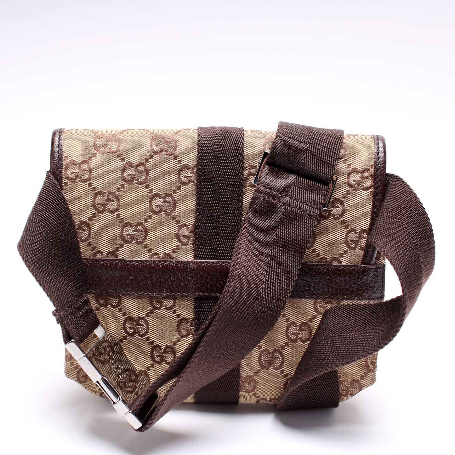 Gucci GG Buckle Belt Canvas Small Accessory