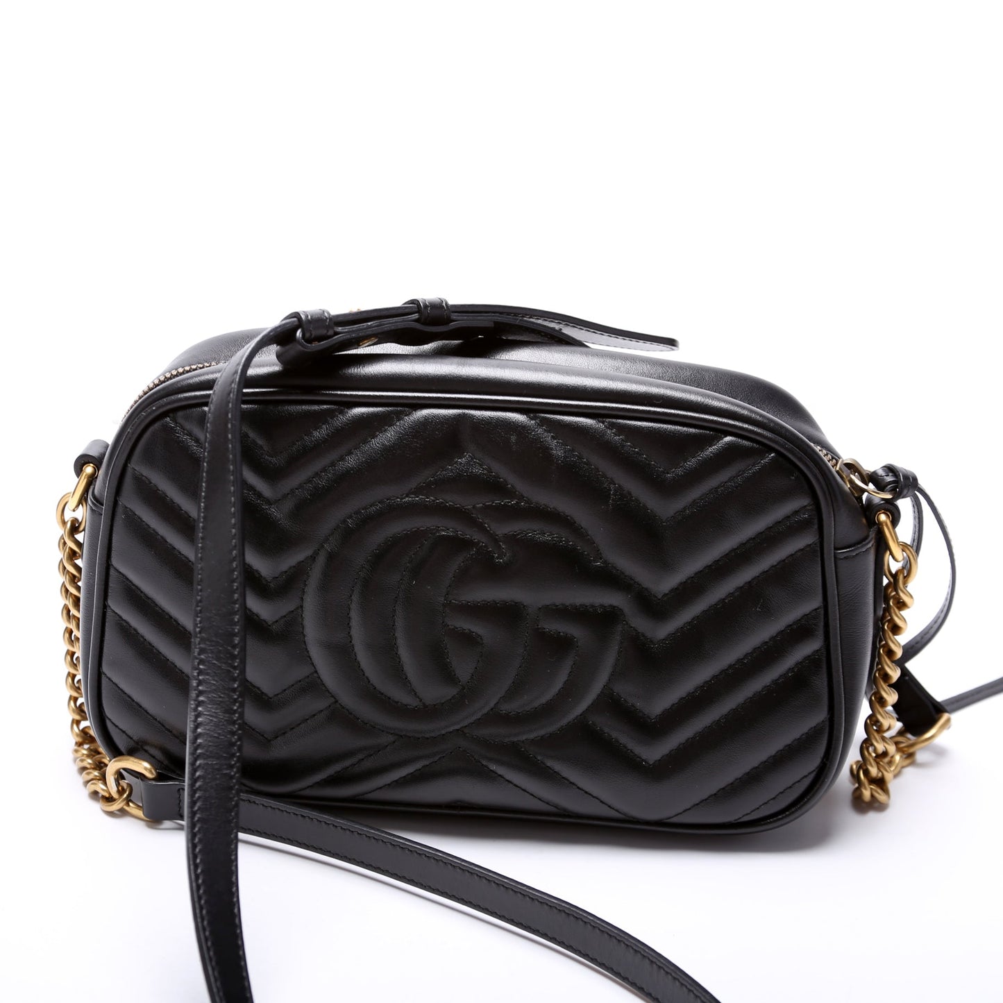 Gucci Marmont Camera Leather Small Crossbody Bag Bag 3