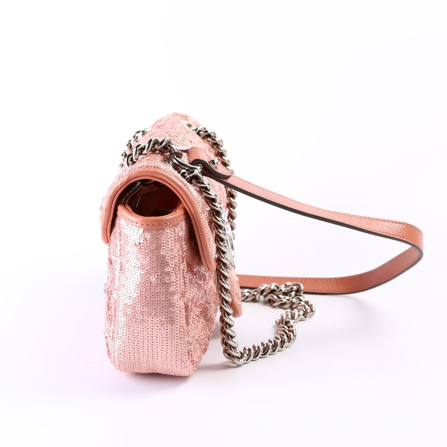Gucci Marmont Sequin Mini Flap Shoulder Bag