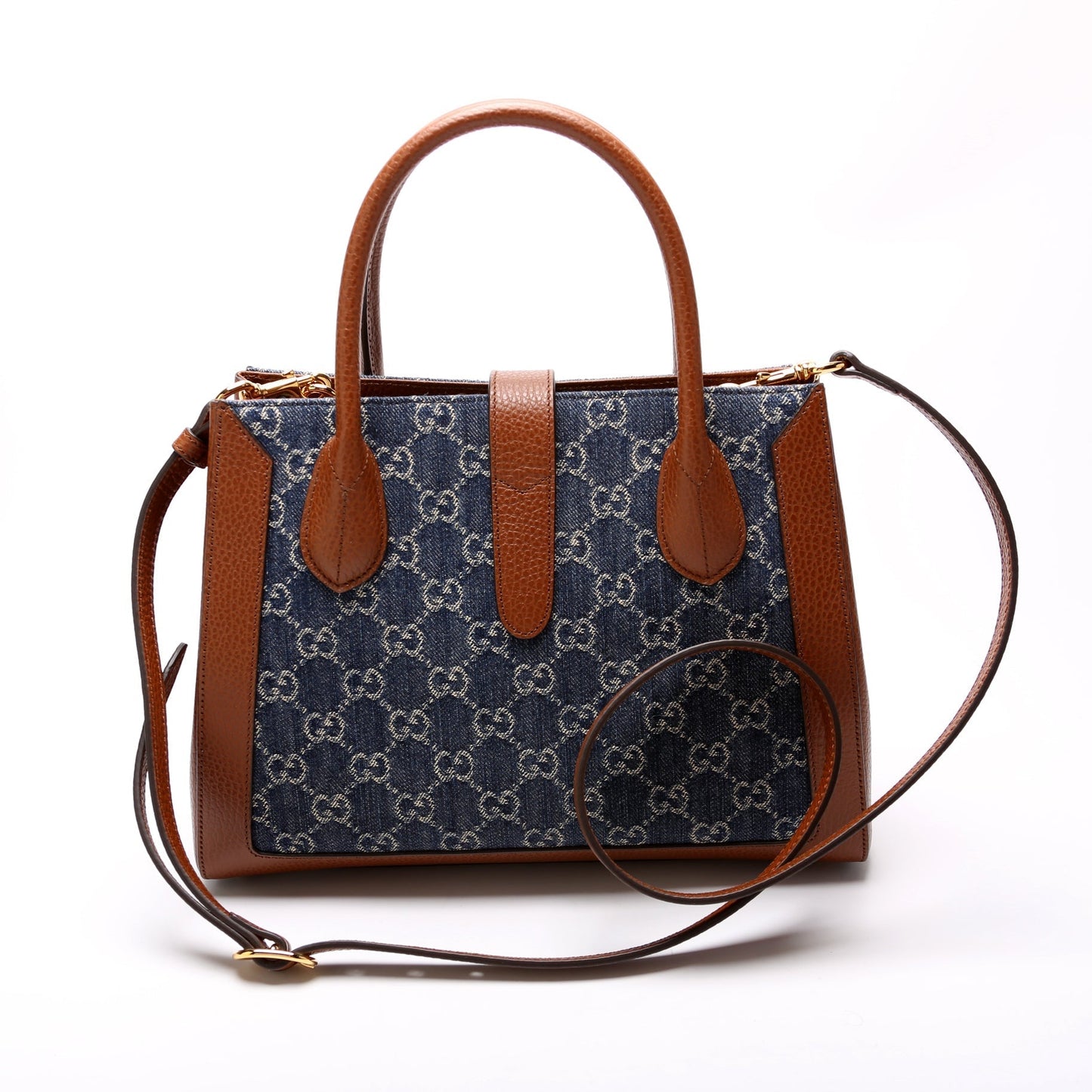 Gucci Jackie New GG Denim Medium Tote Bag