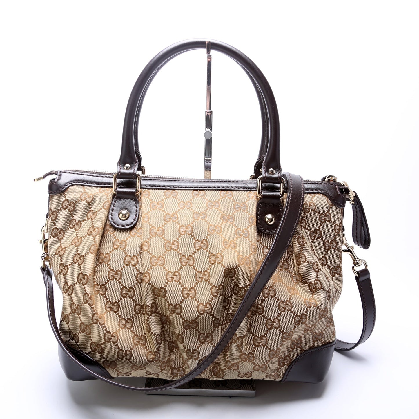 Gucci GG Sukey Canvas Travel Bag Satchel 1