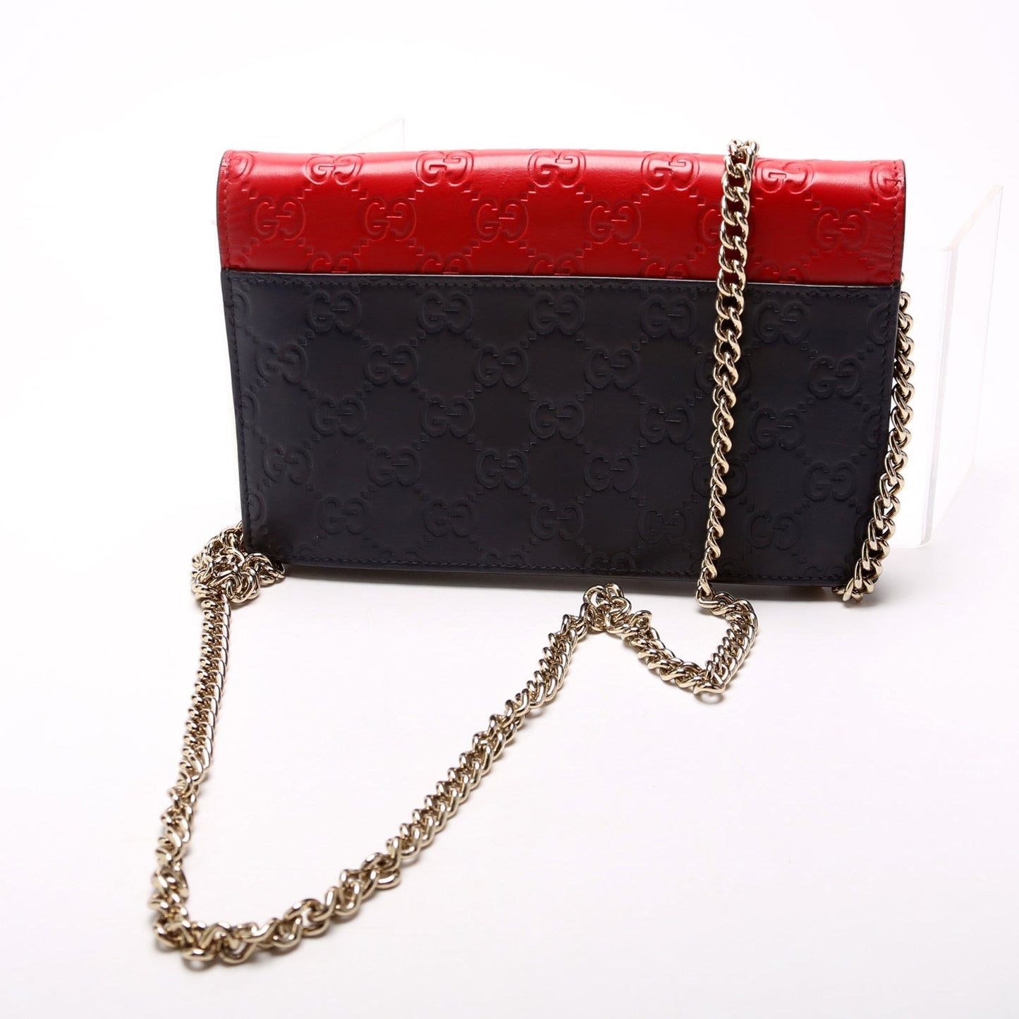 Gucci Guccissima Chain Wallet Case Chain Wallet
