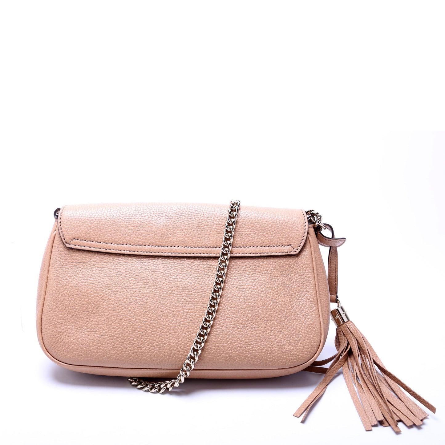 Gucci Soho Tassel Beige Chain Flap Travel Bag