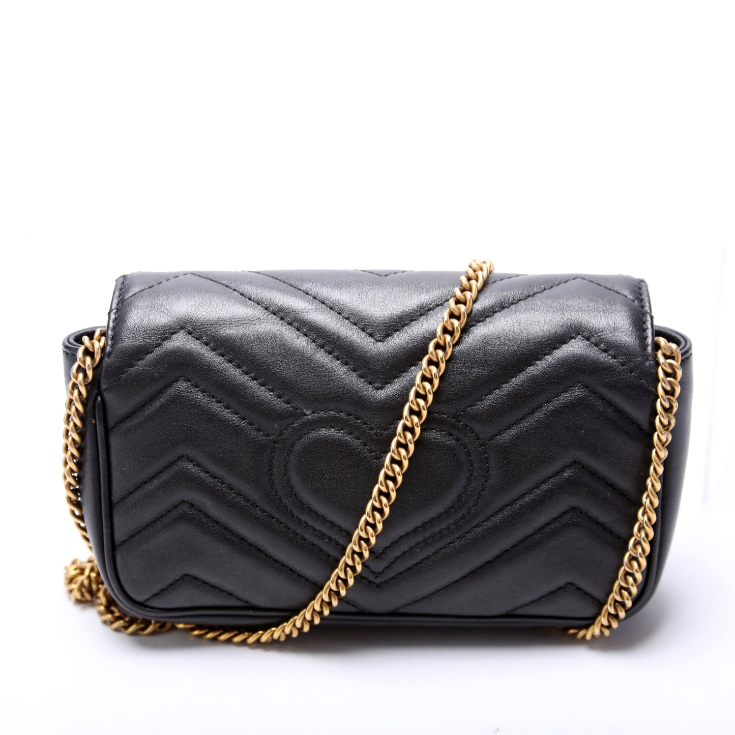 Gucci Marmont Super Leather Mini Flap Travel Bag Flap 2