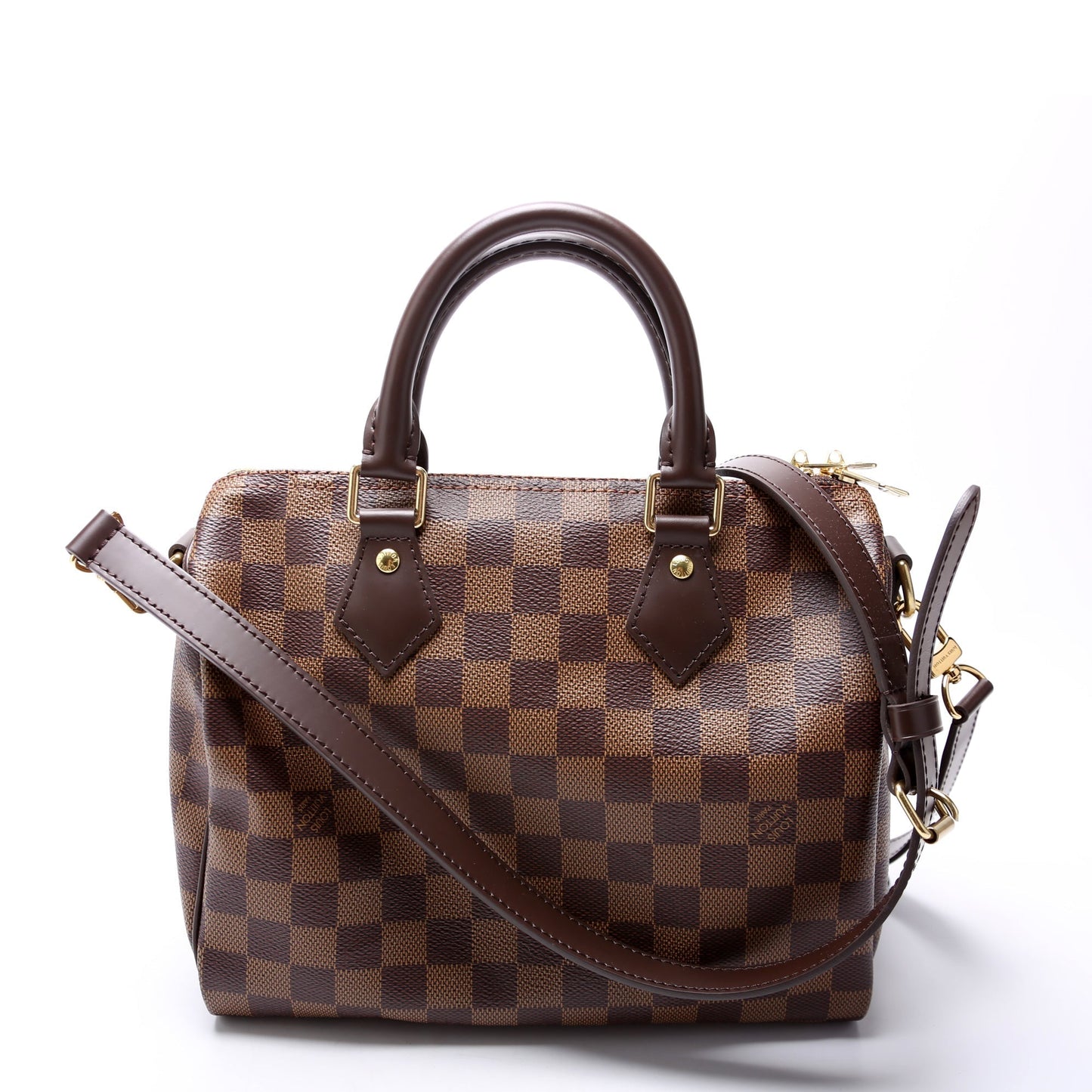 Louis Vuitton Speedy 25 Bandouliere Ebene Damier Handbag Ebene 17