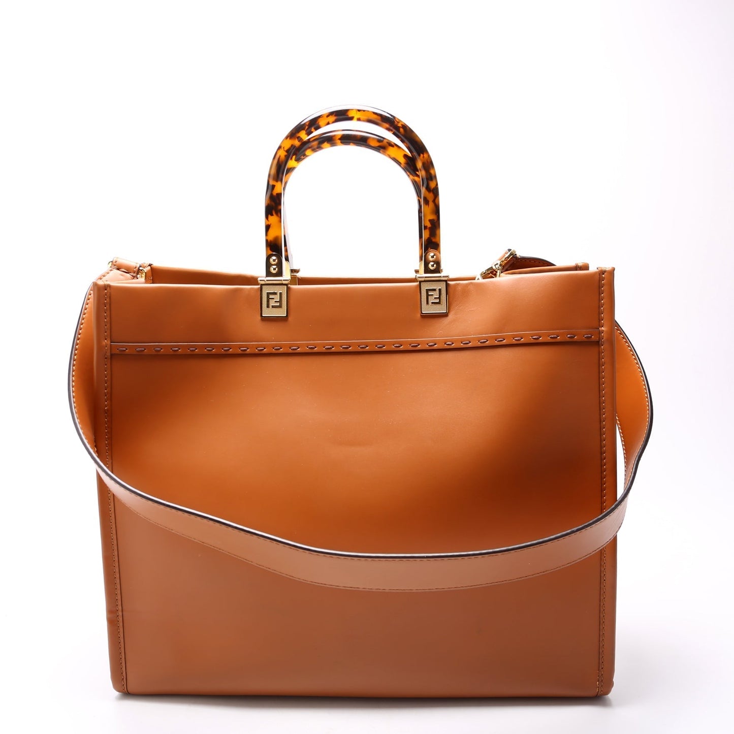 Fendi Sunshine Shopper Bag Leather Medium Travel Bag