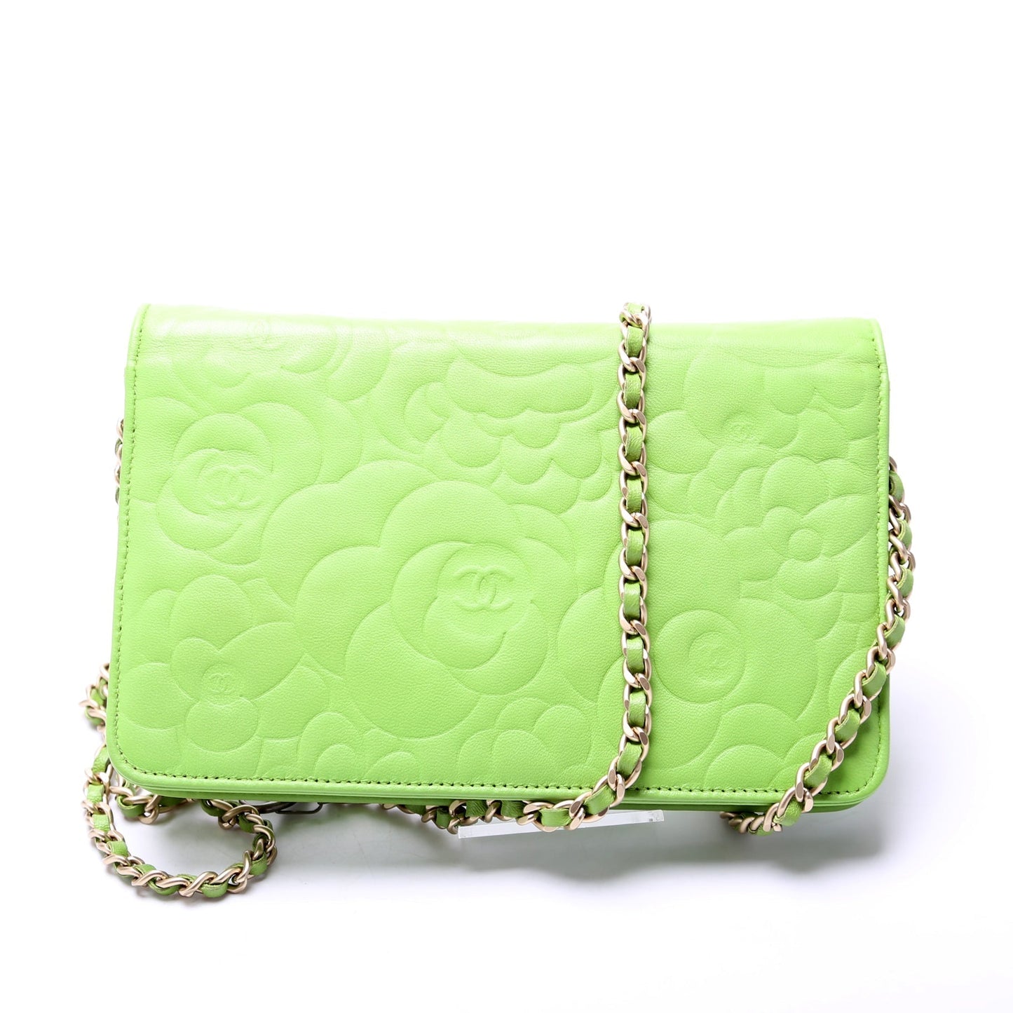 Chanel Camellia Embossed WOC 17M Clutch Bag