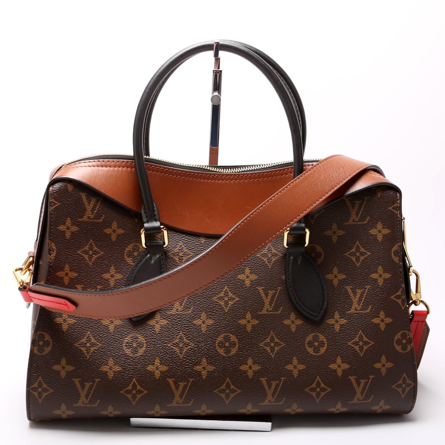 Louis Vuitton Tuileries Monogram Leather Handbag Leather 3