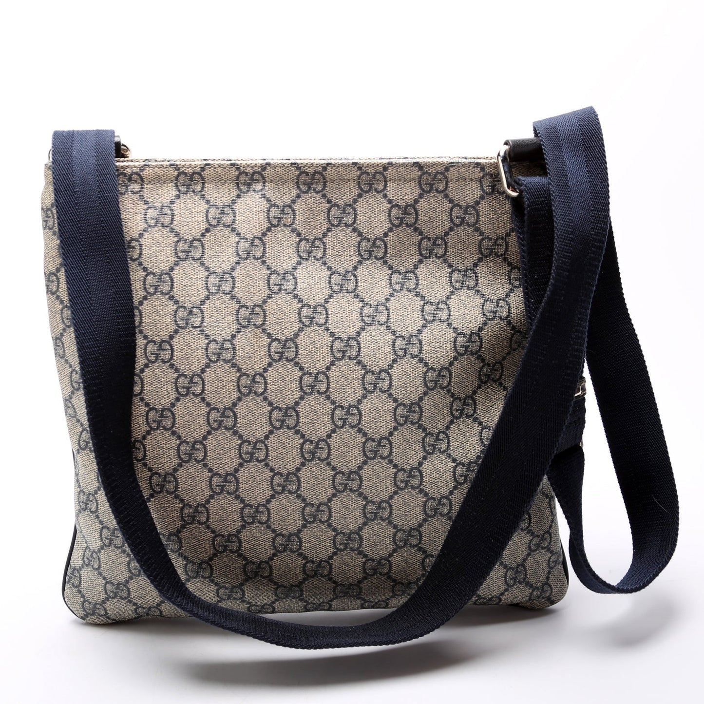 Gucci GG Supreme Flat Zip Messenger Shoes
