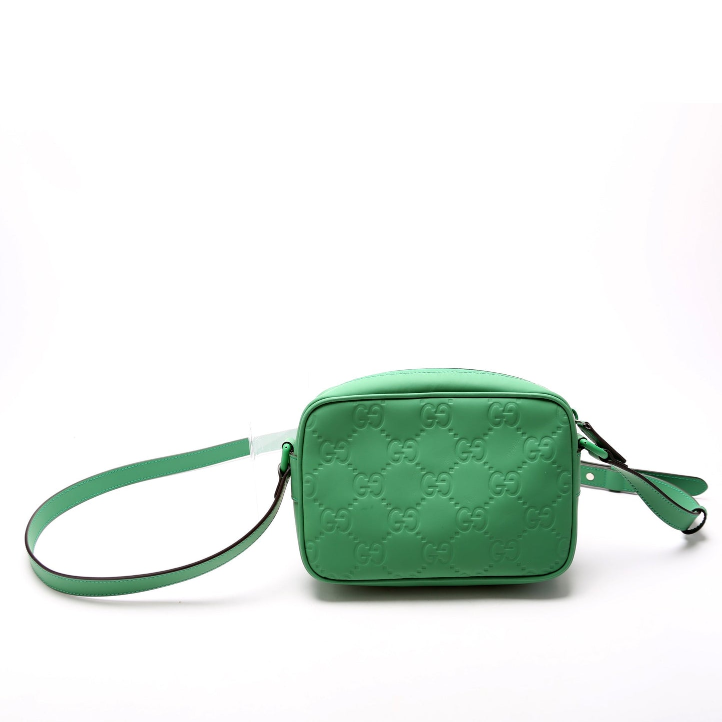 Gucci GG Rubber Effect Leather Small Crossbody Bag