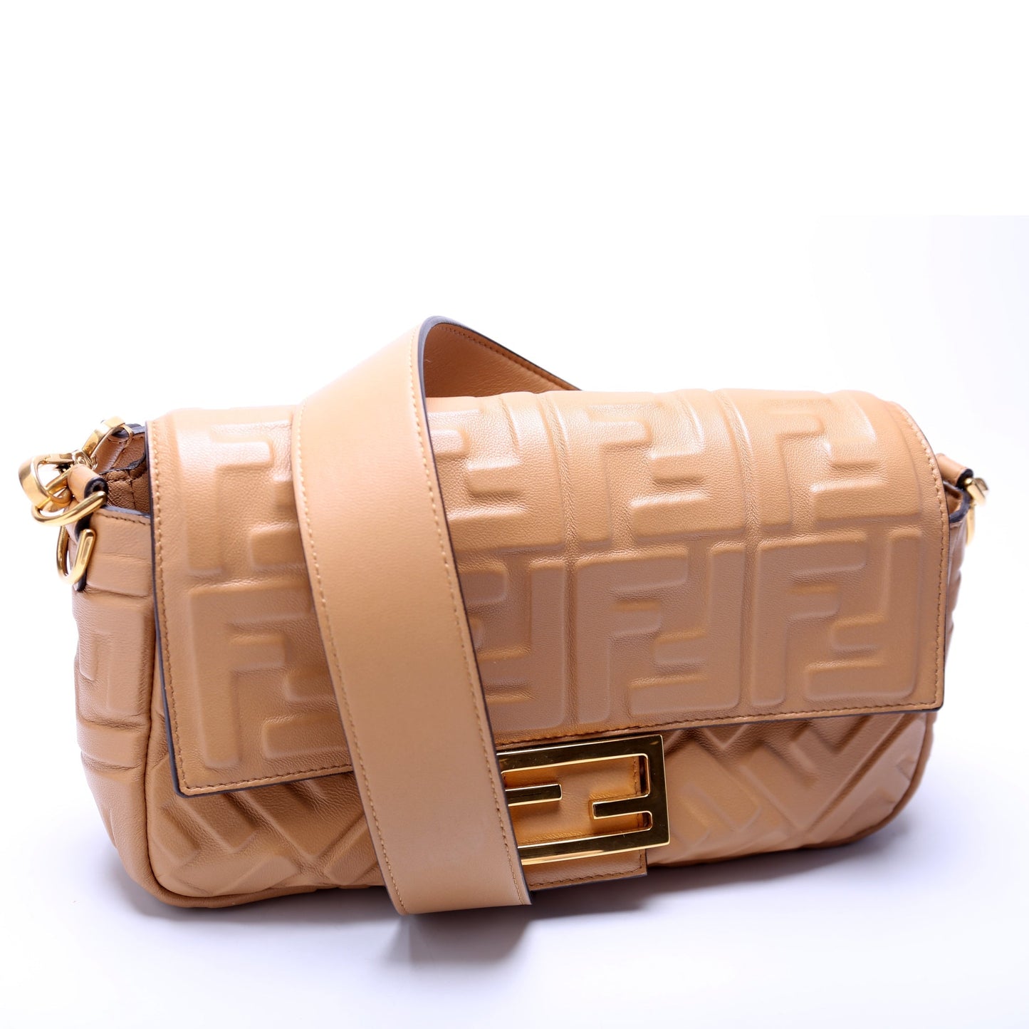 Fendi Ff Miniuette Bag Leather Travel Bag
