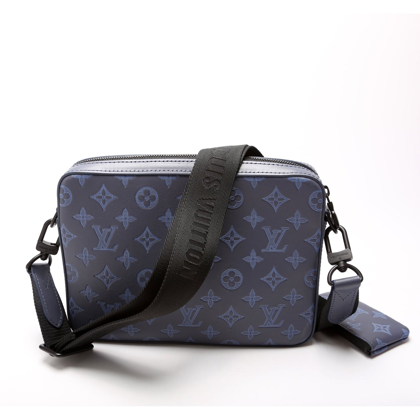 Louis Vuitton Due Messenger Shadow Monogram Leather Crossbody Bag