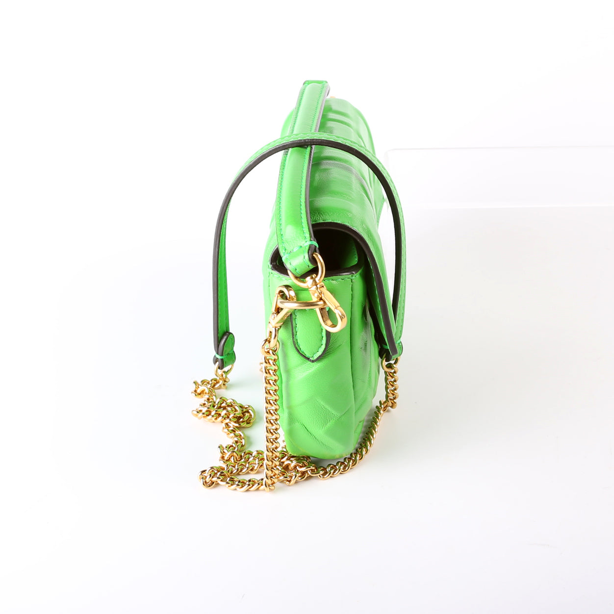 Fendi 8Bs017 Ff Miniuette Bag Leather Travel Bag