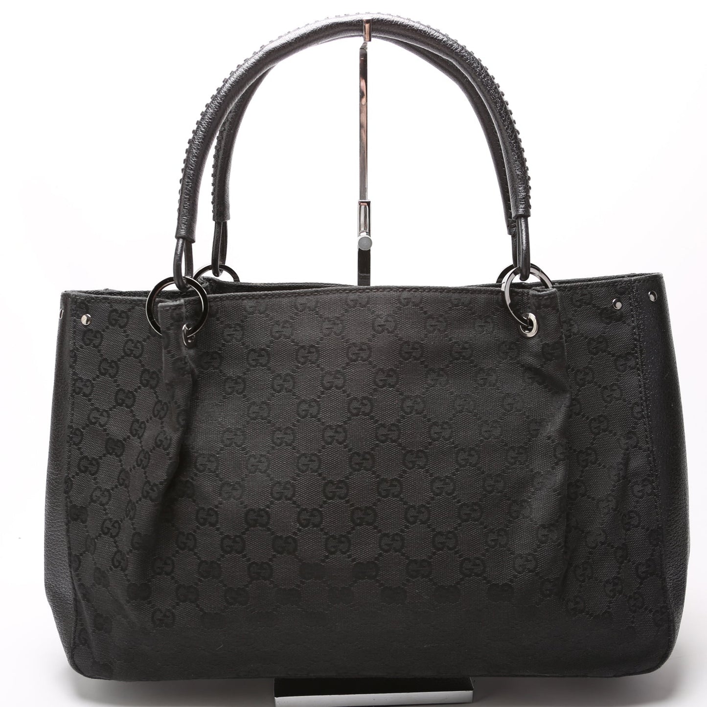 Gucci GG Canvas Black Tote Bag 4