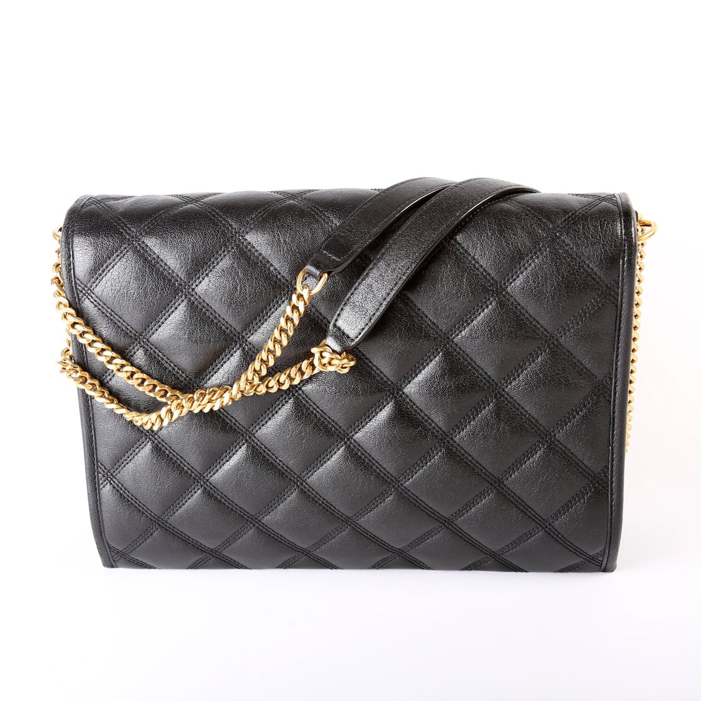 YSL Saint Laurent Saint Laurent Becky Shoulder Lambskin Bag Quilted Large Shoulder Bag